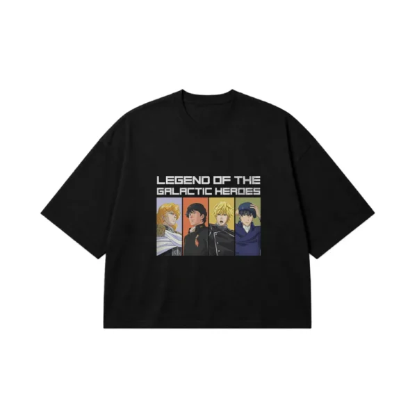 تیشرت باکسی انیمه طرح Legend of the Galactic Heroes کد 23042