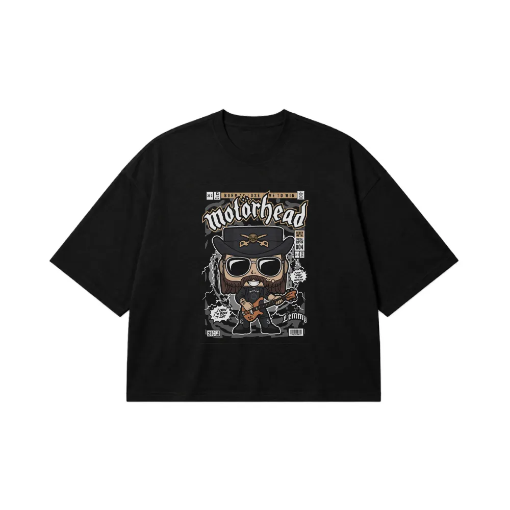 تیشرت باکسی لمی کیلمیستر طرح کمیک (Motörhead) کد 23055