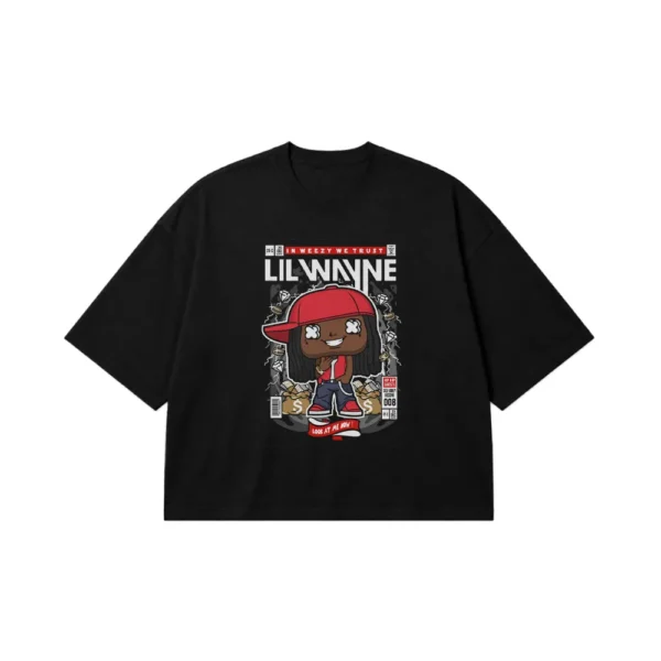 تیشرت باکسی لیل وین طرح کارتونی (Lil Wayne) کد 23121