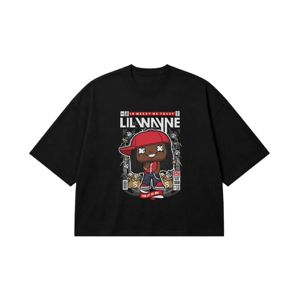 تیشرت باکسی لیل وین طرح کارتونی (Lil Wayne) کد 23121