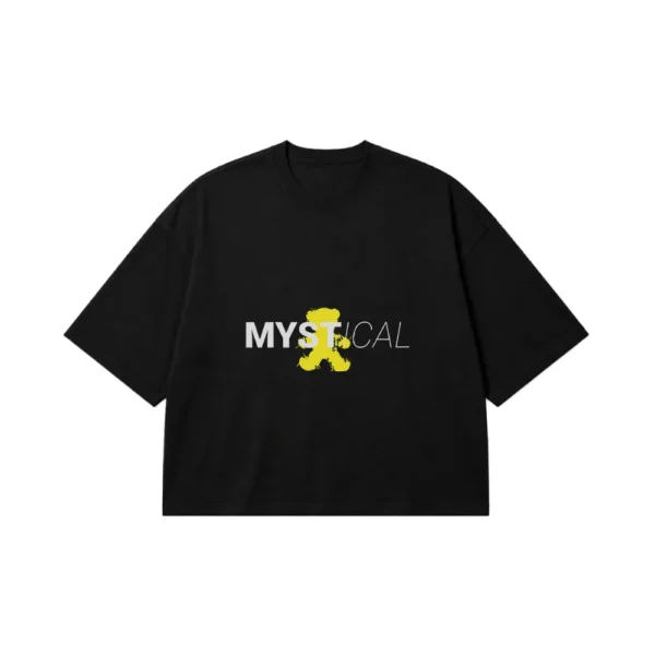 تیشرت باکسی نوشته Mystical کد 23179
