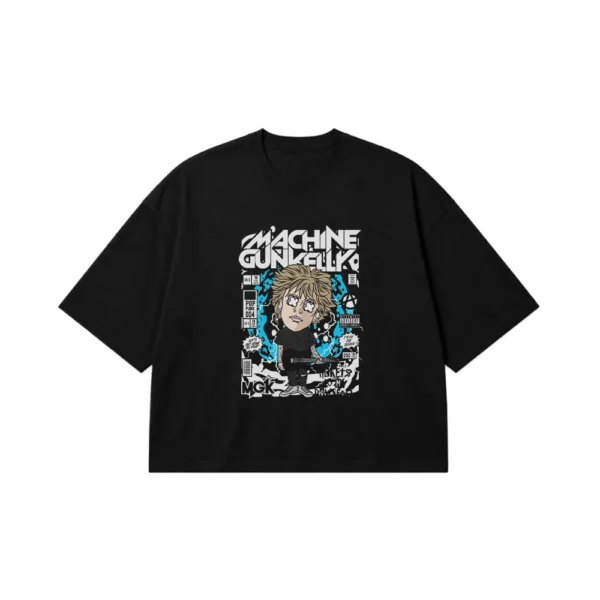 تیشرت باکسی مشین گان کلی طرح کمیک (Machine Gun Kelly) کد 23471