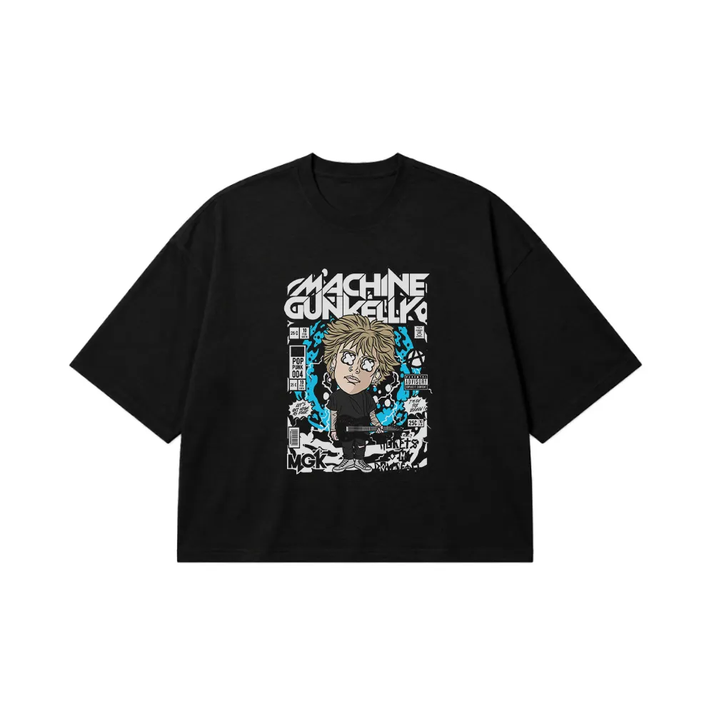 تیشرت باکسی مشین گان کلی طرح کمیک (Machine Gun Kelly) کد 23471