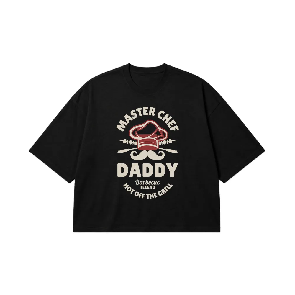 تیشرت باکسی طرح Master Chef Daddy باربیکیو کد 23624