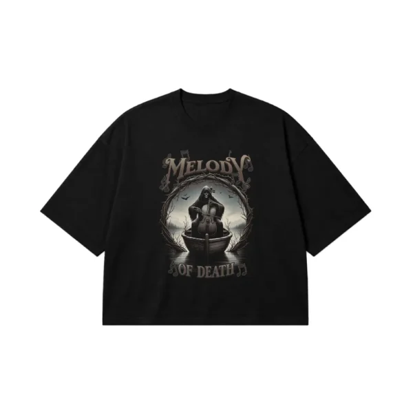تیشرت باکسی طرح Melody Of Death کد 23779