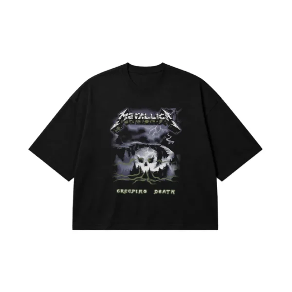 تیشرت باکسی متالیکا طرح Creeping Death کد 23828