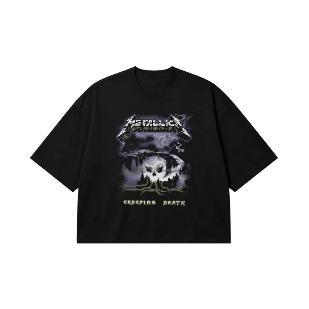 تیشرت باکسی متالیکا طرح Creeping Death کد 23828