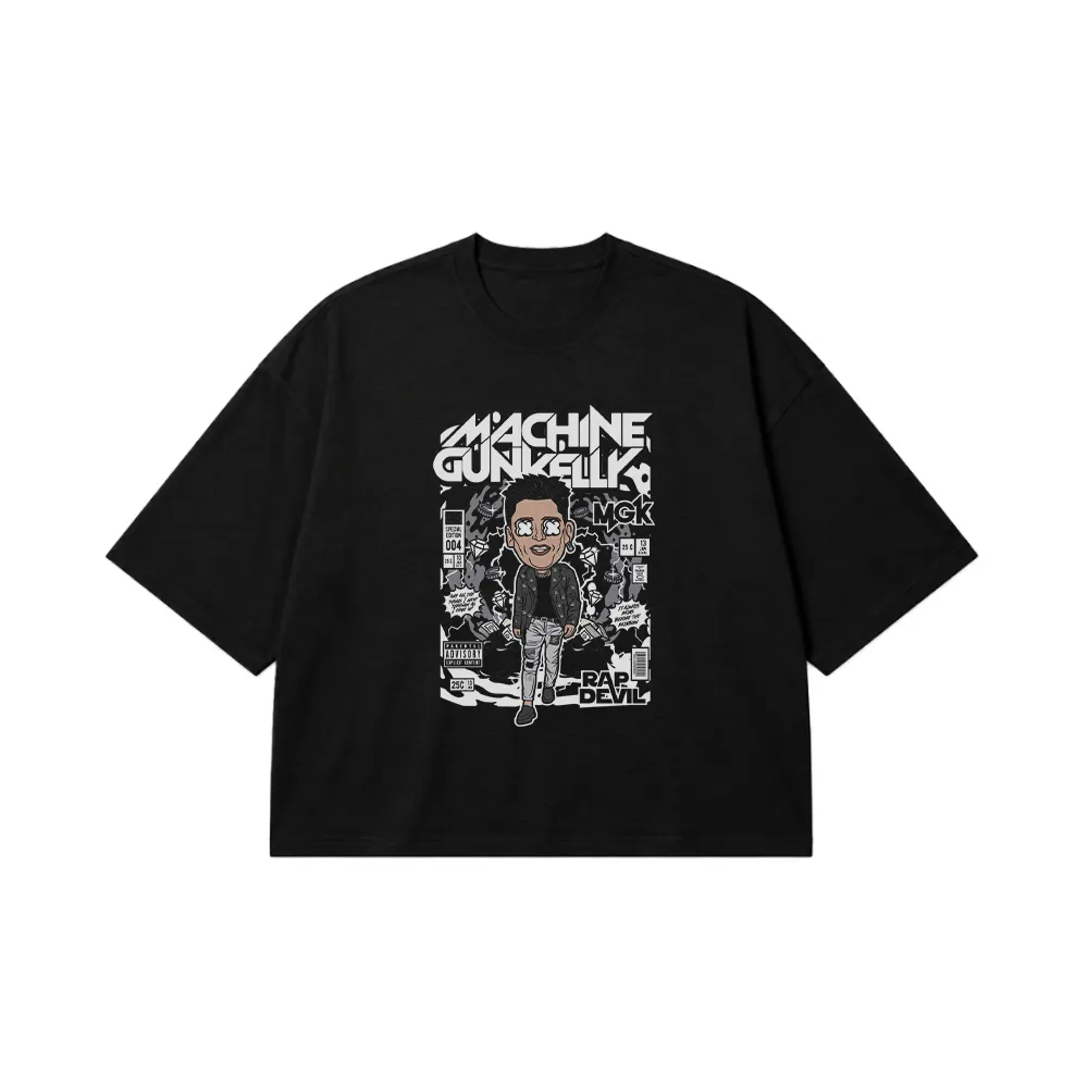 تیشرت باکسی مکین گان کلی طرح Rap Devil (Machine Gun Kelly) کد 23915