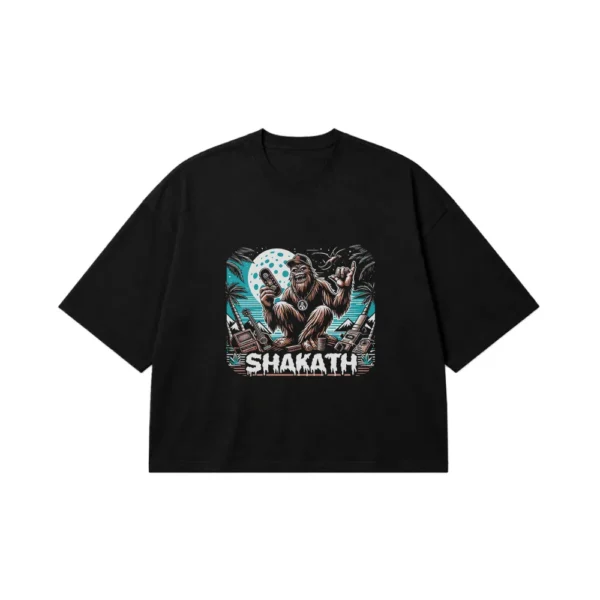 تیشرت باکسی گوریل استوایی طرح Shakath کد 24