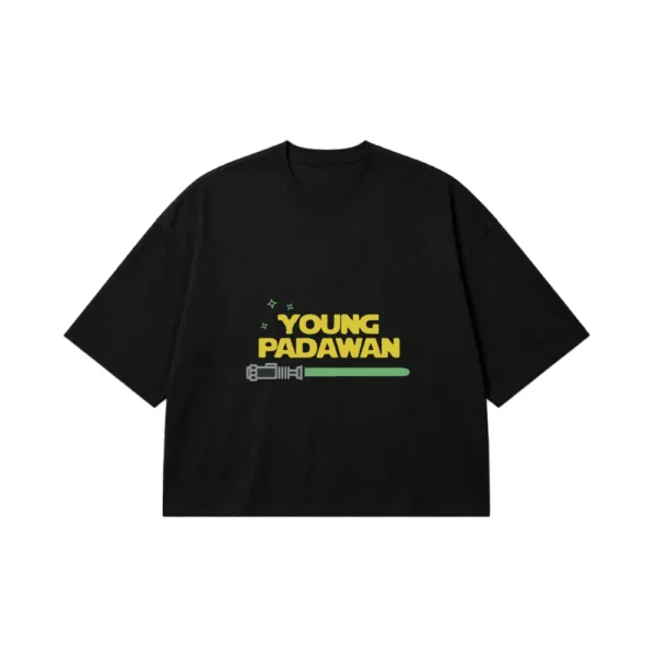 تیشرت باکسی استار وارز طرح Young Padawan کد 2558