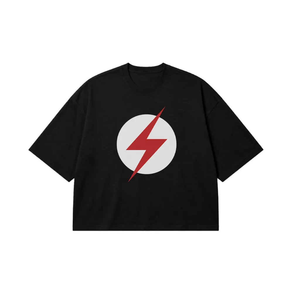 تیشرت باکسی دی‌سی طرح لوگوی فلش (The Flash) کد 2689