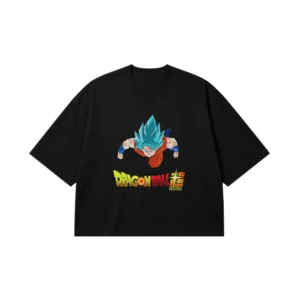 تیشرت باکسی انیمه دراگون بال طرح گوکو بلو (Goku Blue) کد 2869