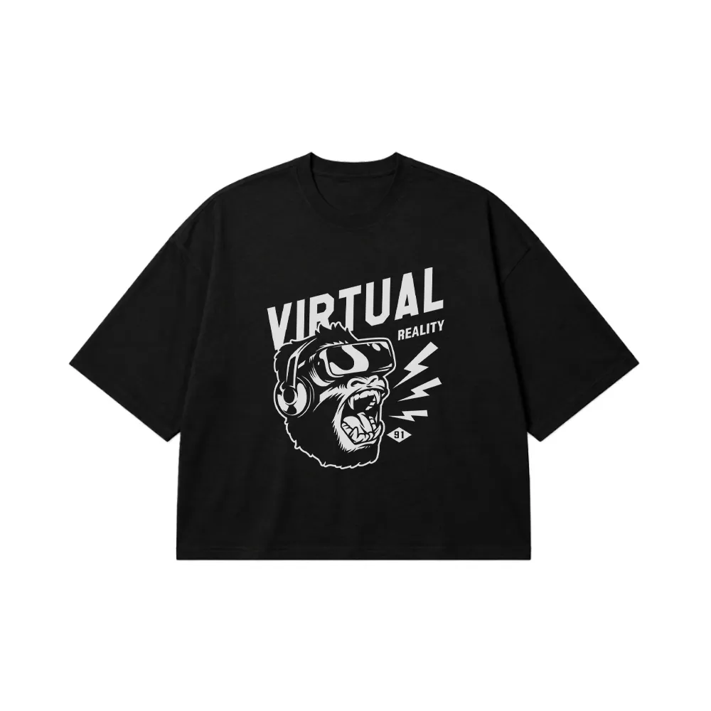 تیشرت باکسی گوریل و واقعیت مجازی (Virtual Reality) کد 290