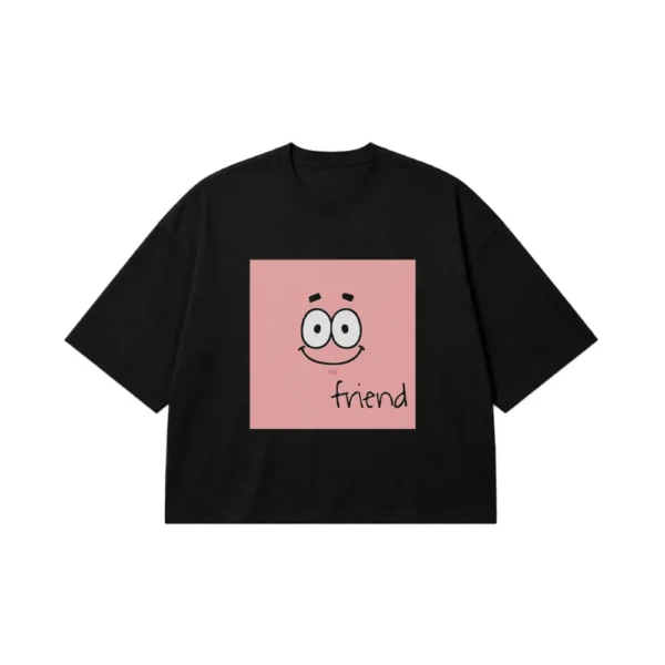 تیشرت باکسی چهره پاتریک Friend کد 2911