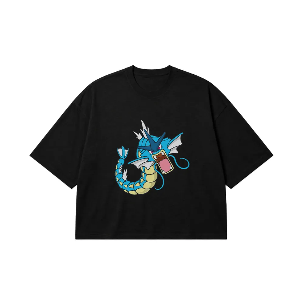 تیشرت باکسی پوکمون طرح گیارادوس (Gyarados) کد 2913