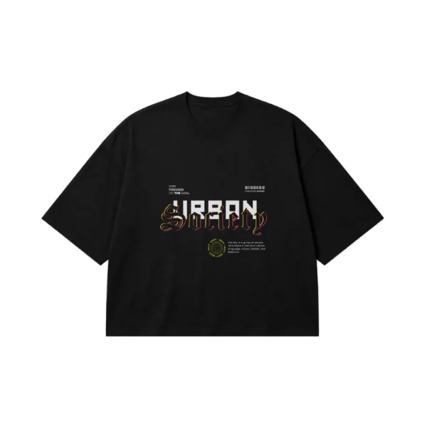 تیشرت باکسی استریت‌ویر طرح Urban Society کد 2961