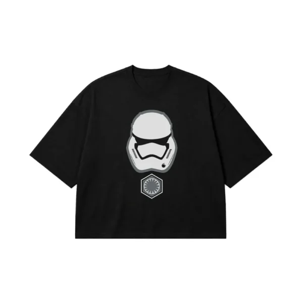 تیشرت باکسی استار وارز طرح کلاه استورم‌تروپر (Stormtrooper) کد 3062