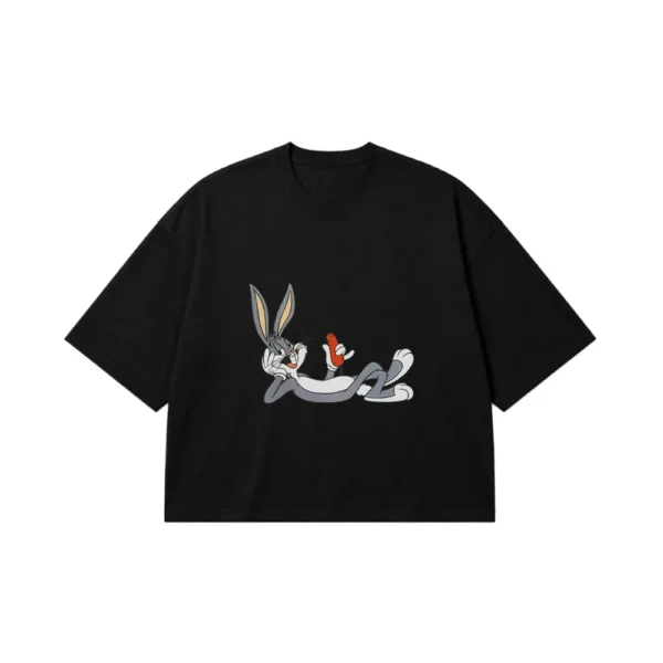 تیشرت باکسی باگز بانی طرح کارتونی (Bugs Bunny) کد 3170