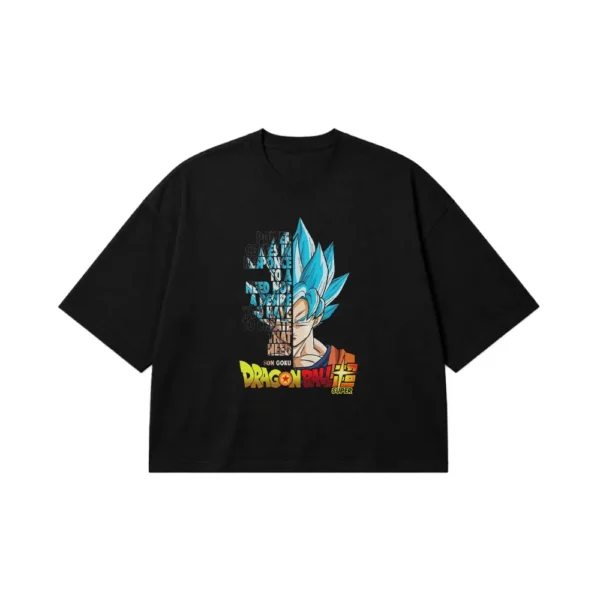 تیشرت باکسی انیمه دراگون بال سوپر طرح گوکو (Goku) کد 3172