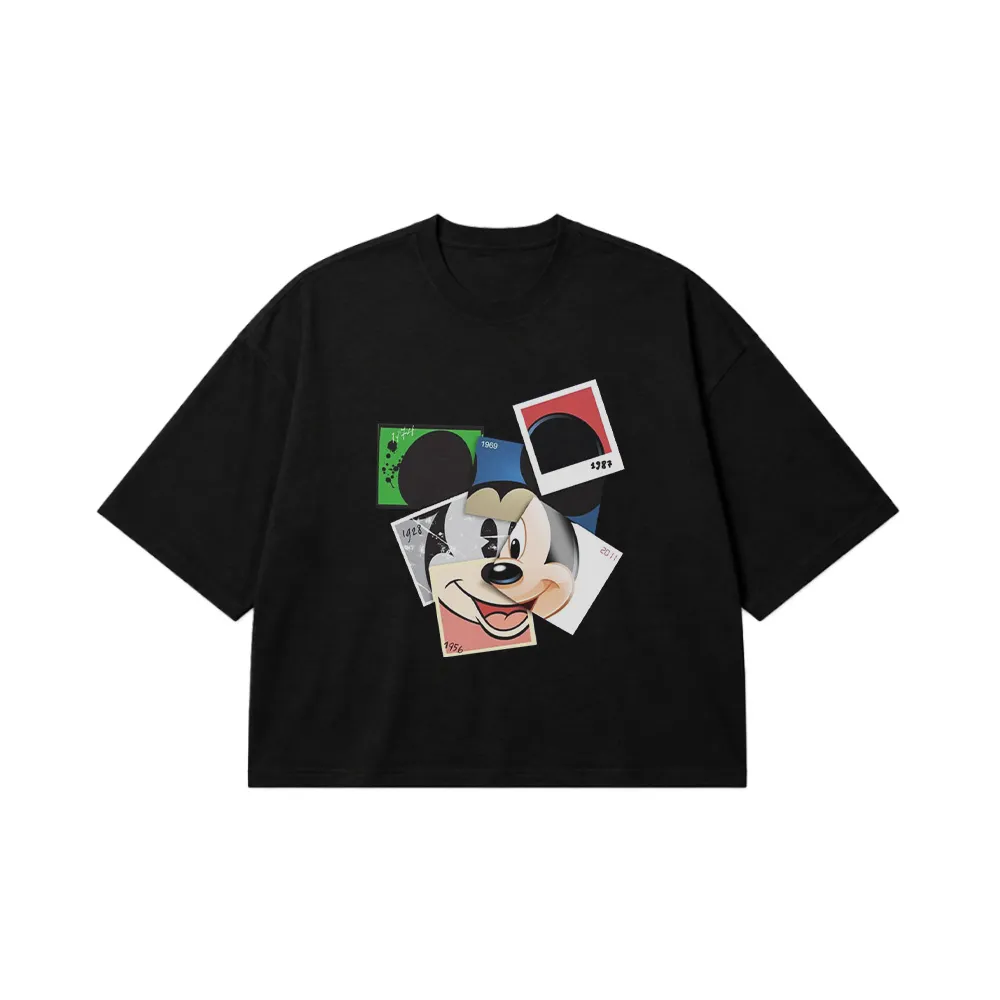 تیشرت باکسی دیزنی طرح میکی موس وینتیج (Mickey Mouse) کد 3193