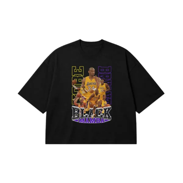 تیشرت باکسی کوبی برایانت طرح Black Mamba (Kobe Bryant) کد 3194