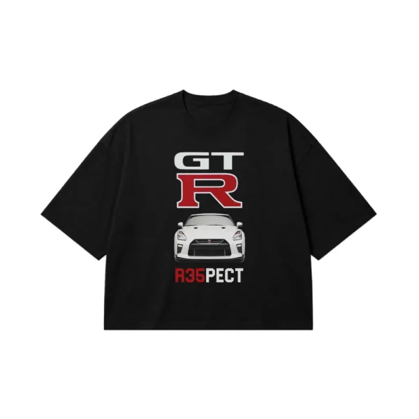 تیشرت باکسی نیسان GT-R R35 طرح Respect کد 3535