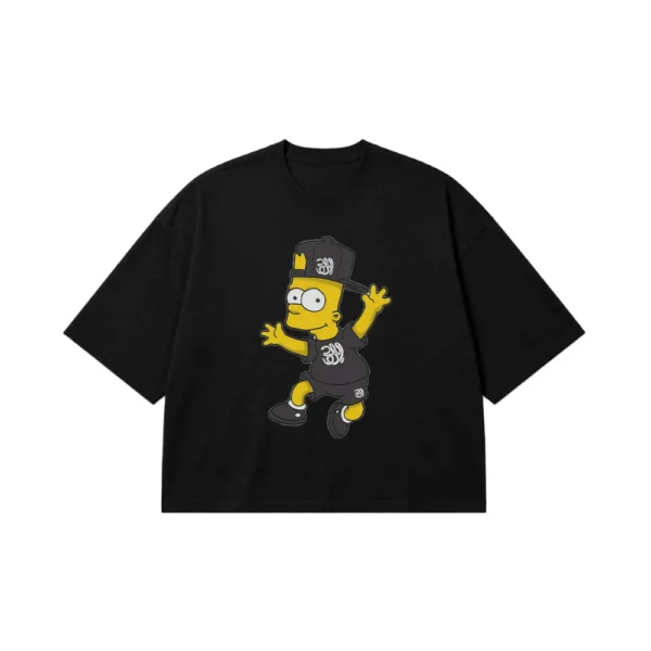 تیشرت باکسی سیمپسون‌ها طرح بارت استریت‌ویر (Bart Simpson) کد 3578
