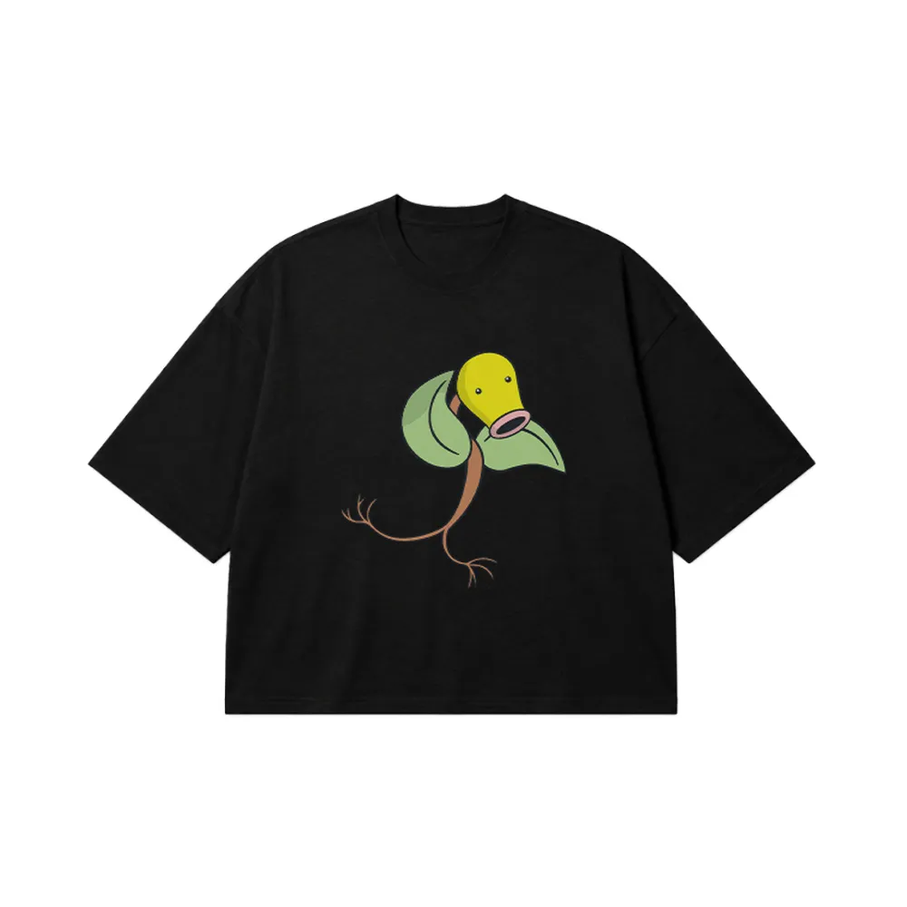 تیشرت باکسی پوکمون طرح بل‌اسپروت (Bellsprout) کد 3621