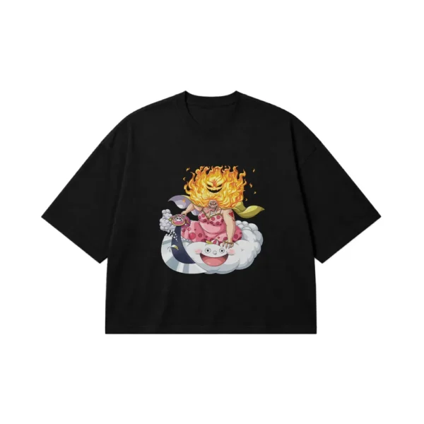 تیشرت باکسی انیمه وان پیس طرح بیگ مام (Big Mom) کد 3704