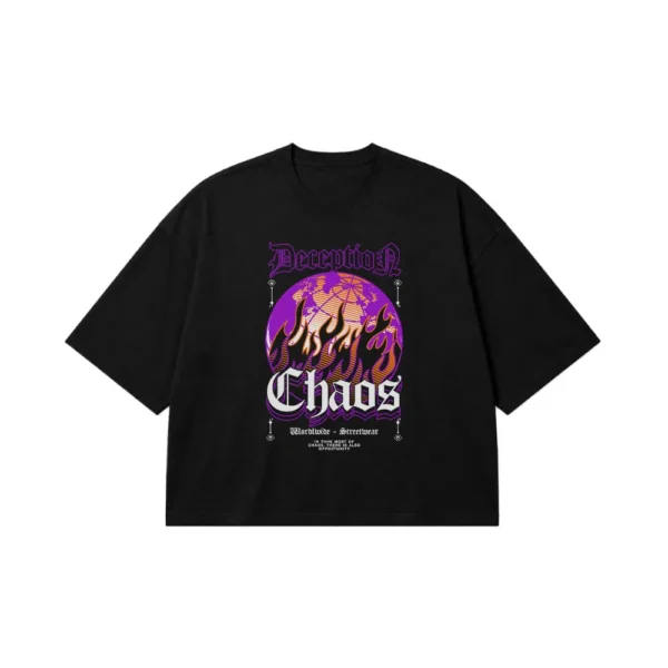 تیشرت باکسی Chaos و دست (Chaos Design) کد 371