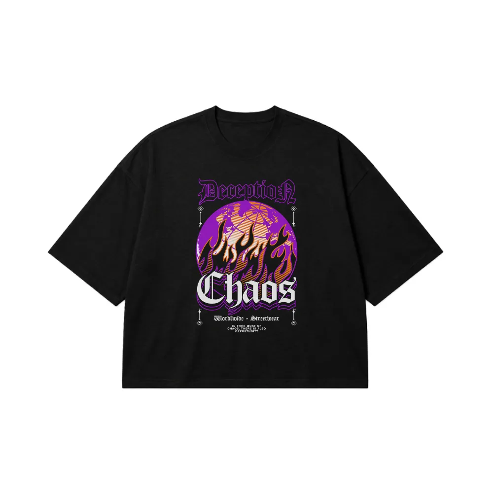 تیشرت باکسی Chaos و دست (Chaos Design) کد 371