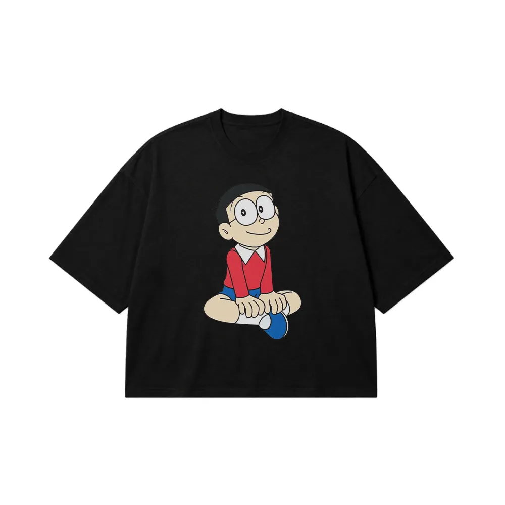 تیشرت باکسی دورائمون طرح نوبیتا (Nobita) کد 3766