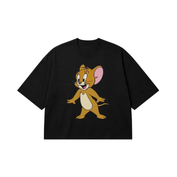 تیشرت باکسی تام و جری طرح جری موس (Jerry) کد 3791