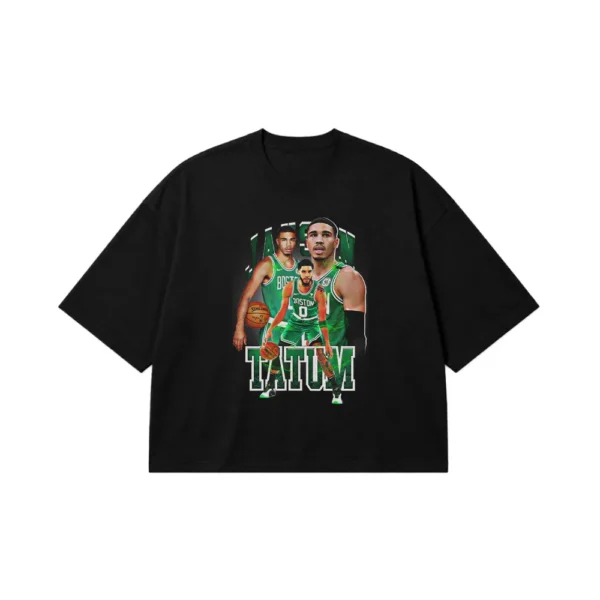 تیشرت باکسی بسکتبال جیسون تیتوم طرح بوستون سلتیکس (Jayson Tatum) کد 3795