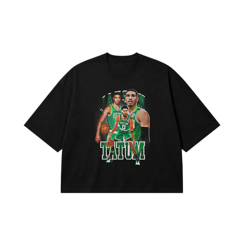 تیشرت باکسی بسکتبال جیسون تیتوم طرح بوستون سلتیکس (Jayson Tatum) کد 3795