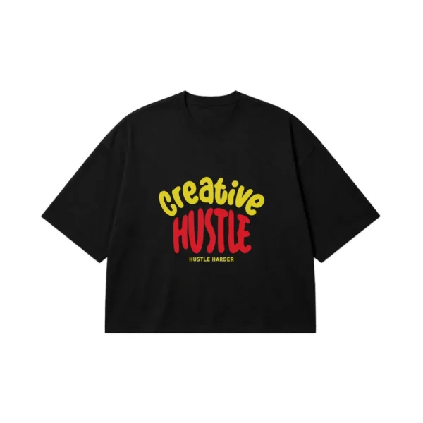 تیشرت باکسی انگیزشی طرح Creative Hustle کد 3812
