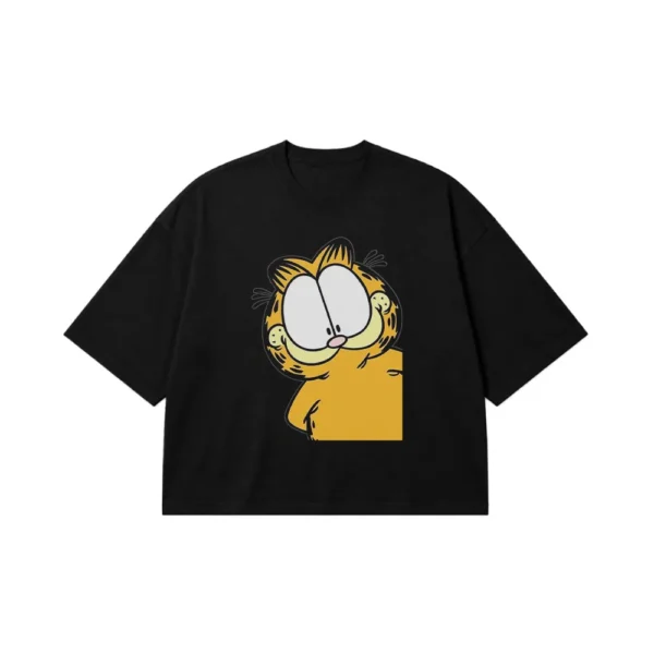تیشرت باکسی گارفیلد طرح کارتونی (Garfield) کد 3816