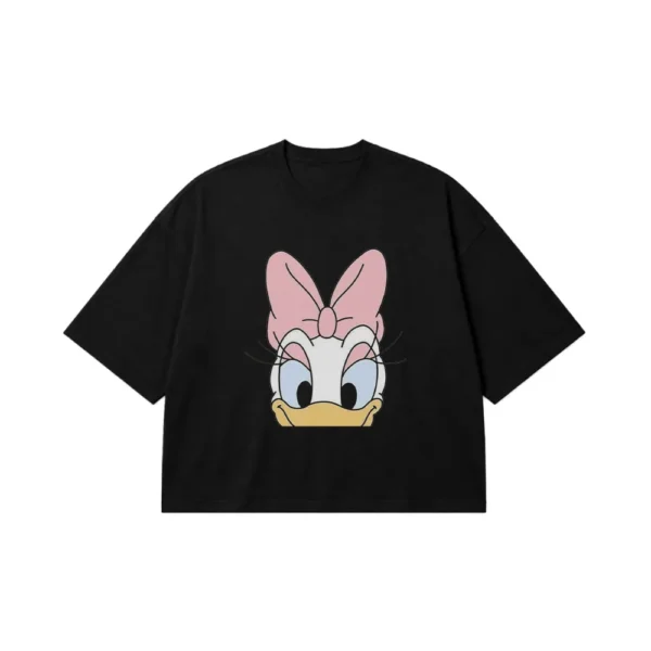 تیشرت باکسی دیزنی طرح دیزی داک کارتونی (Daisy Duck) کد 3842