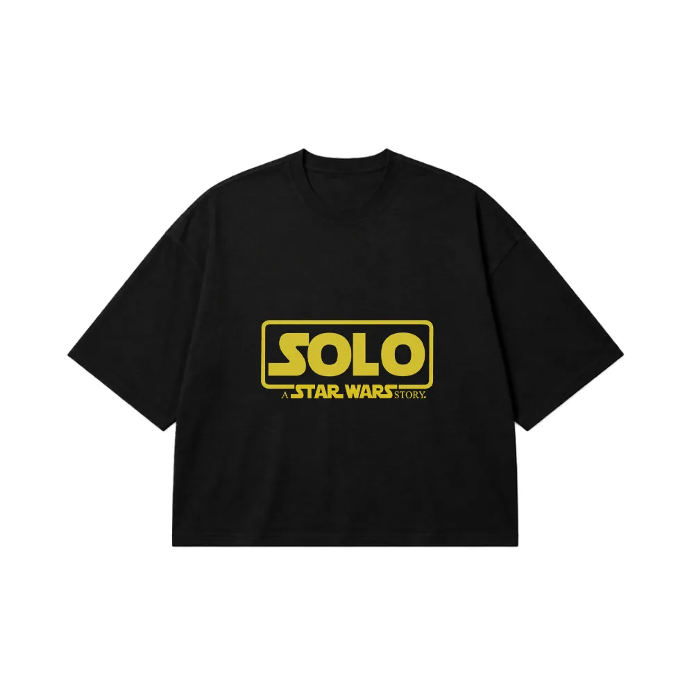 تیشرت باکسی استار وارز طرح Solo Story (Star Wars) کد 3879