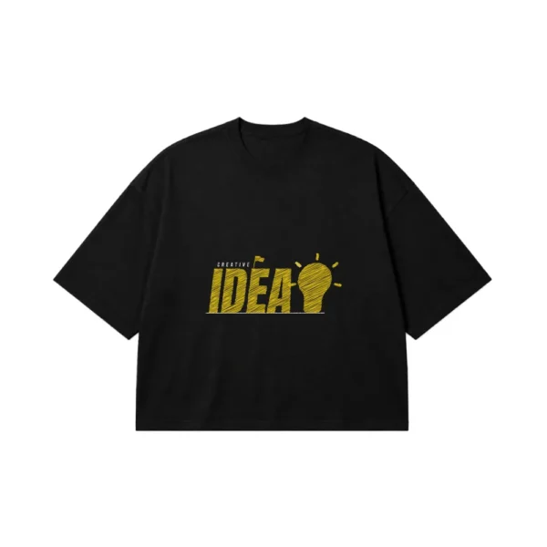 تیشرت باکسی خلاقیت طرح Creative Idea کد 3970