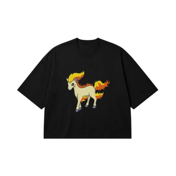 تیشرت باکسی پوکمون طرح پونیتا (Ponyta) کد 4082