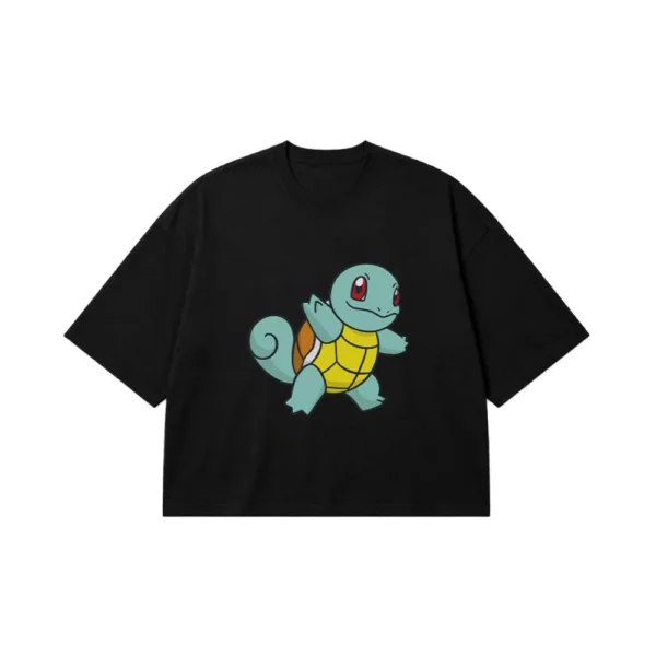 تیشرت باکسی پوکمون طرح اسکوئرتل (Squirtle) کد 4110