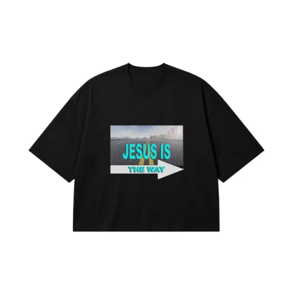 تیشرت باکسی حضرت عیسی طرح Jesus Is The Way کد 4251