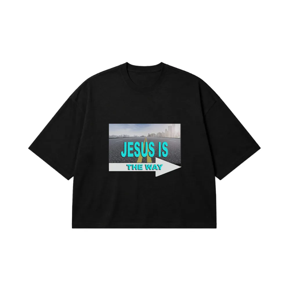 تیشرت باکسی حضرت عیسی طرح Jesus Is The Way کد 4251