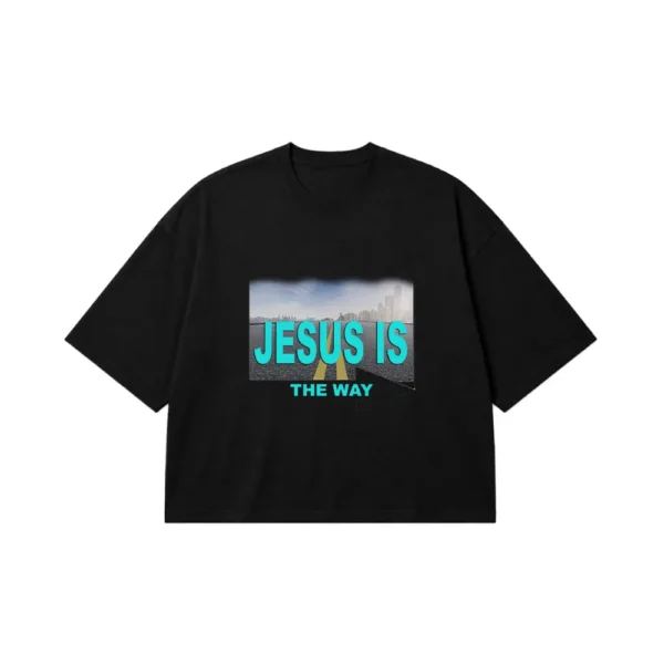 تیشرت باکسی حضرت عیسی طرح Jesus Is The Way کد 4259