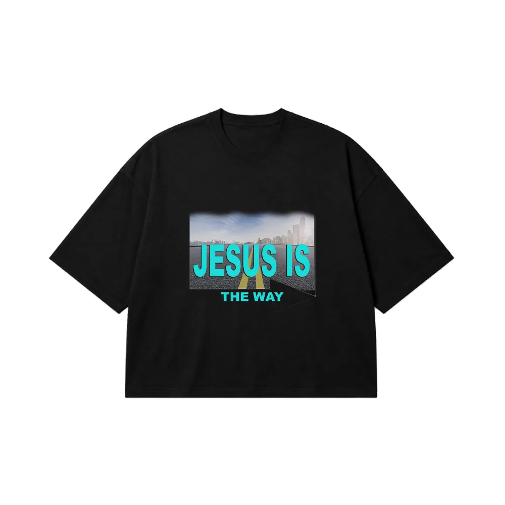 تیشرت باکسی حضرت عیسی طرح Jesus Is The Way کد 4259