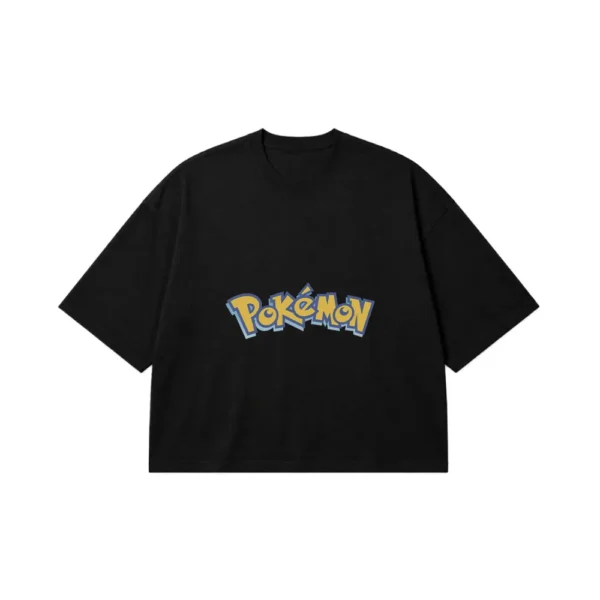 تیشرت باکسی پوکمون طرح لوگو (Pokémon) کد 4425