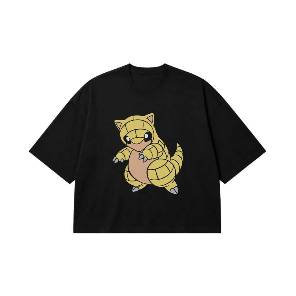 تیشرت باکسی پوکمون طرح سندشرو (Sandshrew) کد 4496