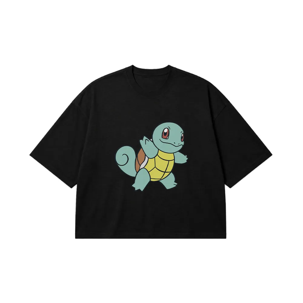 تیشرت باکسی پوکمون طرح اسکوییرتل (Squirtle) کد 4508