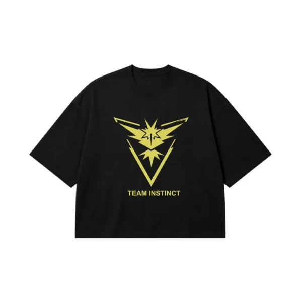 تیشرت باکسی پوکمون گو طرح تیم اینستینکت (Team Instinct) کد 4512